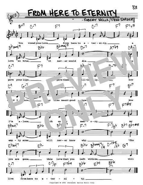 Frank Sinatra "From Here To Eternity" Sheet Music Notes | Download Printable PDF Score 44878