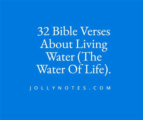 32 Bible Verses About Living Water, The Water Of Life. – Daily Bible ...