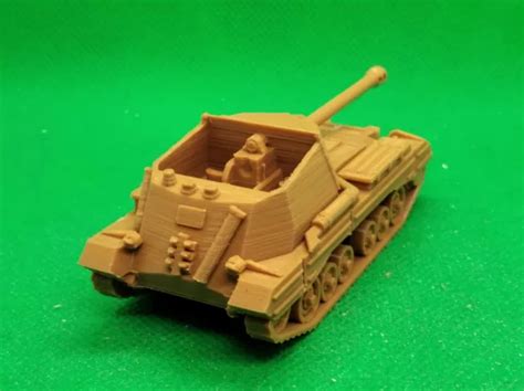 1/72 SCALE - British Archer tank destroyer, World War Two, WW 2, 3D ...