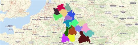 Create Germany Regions Map with Mapline