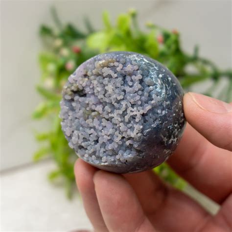 Grape Agate Sphere #7 - The Crystal Council