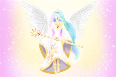 Princess Celestia in human form by IfreakenLoveDrawing on DeviantArt