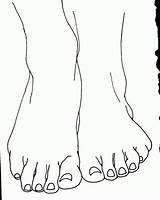 Foot Coloring Pages Printable sketch template