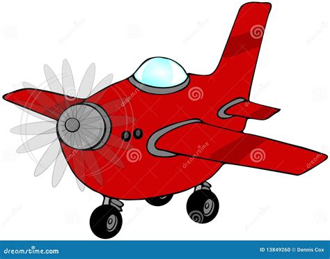 Red Airplane Stock Photo - Image: 13849260