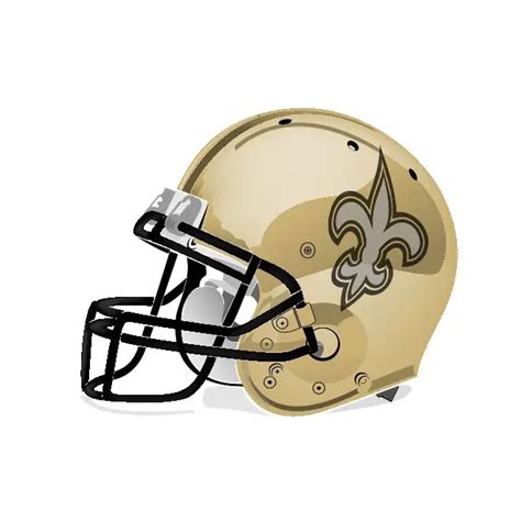 New Orleans Saints Helmet Free Vector | 123Freevectors