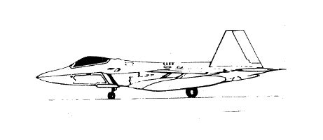 Side view of the Lockheed F-22 Rapture. | Download Scientific Diagram