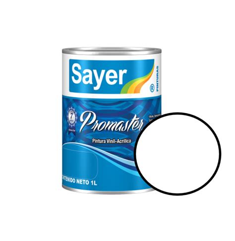 🏠 Bote de Pintura Blanca de 1 lts - Promaster Sayer