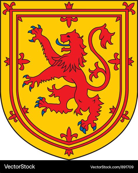 Scotland coat-of-arms Royalty Free Vector Image