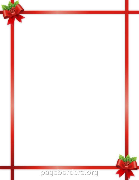 Printable blue Christmas border. Use the border in Microsoft Word or ...