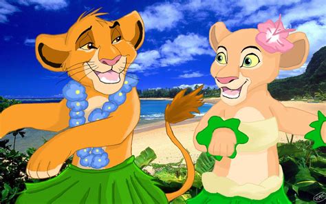 Simba and Nala Aloha by CrazyGirl1989 on DeviantArt