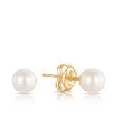 Freshwater Pearl and 9ct Yellow Gold Stud Earrings