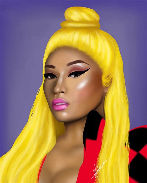 Nicki Minaj Digital Art by Ufuk Uzun | Pixels