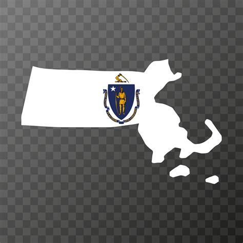 Massachusetts state flag. Vector illustration. 13430862 Vector Art at Vecteezy