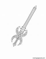 Sword Coloring Pages To Print  Free Printable sketch template