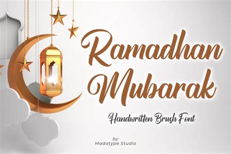 Ramadhan Mubarak A Stylish Handwritten Brush Script Font – Madatype Studio