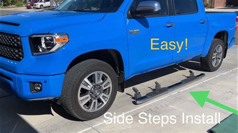 How to install side steps: Running boards install shown on Toyota Tundra EASY! - YouTube