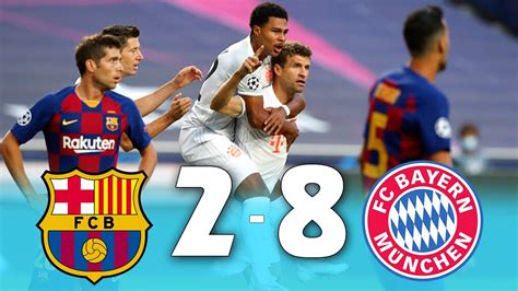 Barcelona vs Bayern Munich 2-8 Highlights & All Goals (14.08.2020) HD 1080i - YouTube