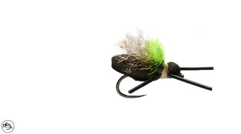 Mini Flopper Black Barbless Size 12 – Fly Fish Food