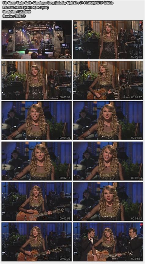 ღ Love Vu~ 4ever ღ: Taylor Swift - Monologue Song (Saturday Night Live ...