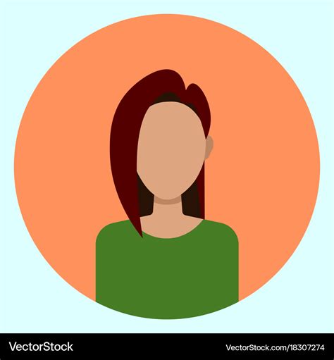 Female avatar profile icon round woman face Vector Image