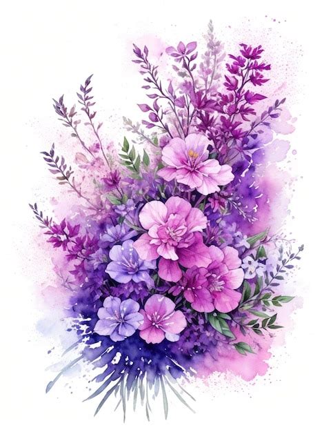 Premium AI Image | illustration of watercolor paint of Quinacridone Magenta