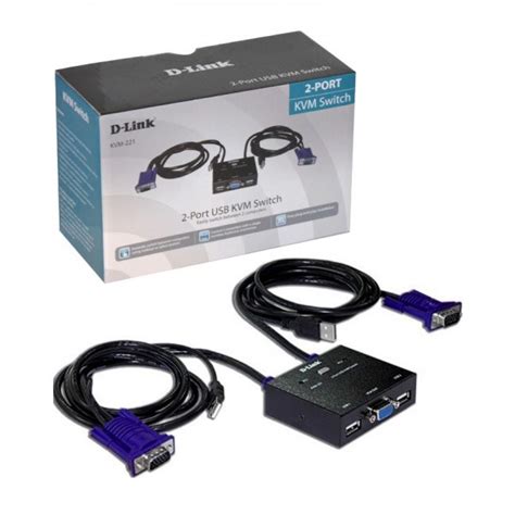 D-LINK 2-PORT USB KVM SWITCH WITH AUDIO SUPPORT (KVM-221) | Shopee Malaysia