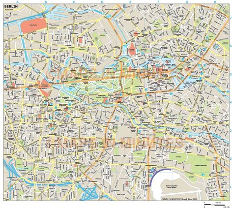 Berlin city map in Illustrator CS or PDF format