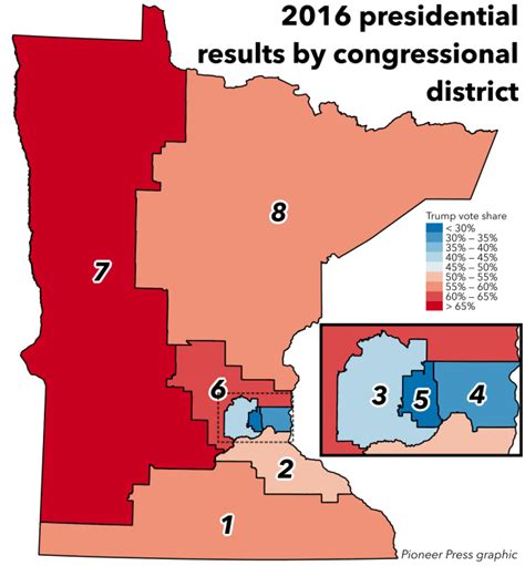 Minnesota districts tops for split votes — for Dem Congressmen and ...