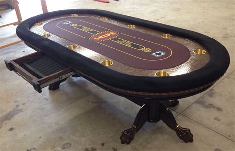 poker table saloon lounge logo on custom felt | Poker table, Custom ...