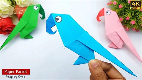 Origami Parrot / How to Make Paper Things / Paper Parrot / Easy Paper Crafts