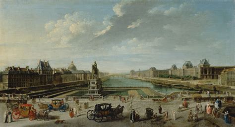 Nicolas-Jean-Baptiste Raguenet, A View of Paris from the Pont Neuf - Getty Museum - Paris in the ...