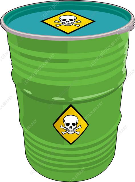 Barrel of Toxic Waste - Stock Image - C004/7022 - Science Photo Library