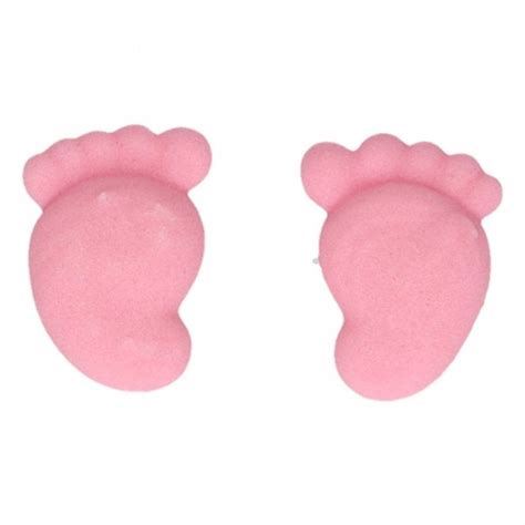 Baby Feet Pink Sugar Decorations 8pcs by Cake Craft Company