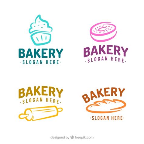 Premium Vector | Set of bakery logos | Logotipo de panadería, Diseño de logotipo de panadería ...