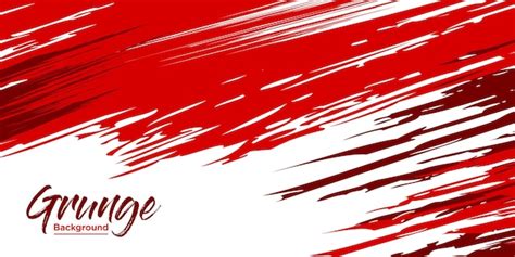 Premium Vector | Abstract red and white grunge texture background