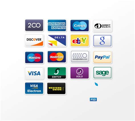 Free Payment Method & Credit Card Icon Set