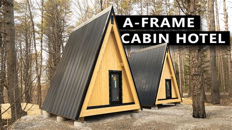 A-FRAME CABIN PREFAB KIT HOTEL! DEN Outdoors DIY Cabin Build Update - YouTube