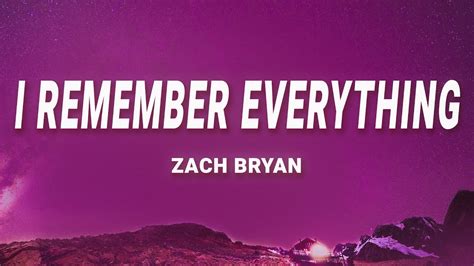 Zach Bryan - I Remember Everything (Lyrics) feat. Kacey Musgraves - YouTube