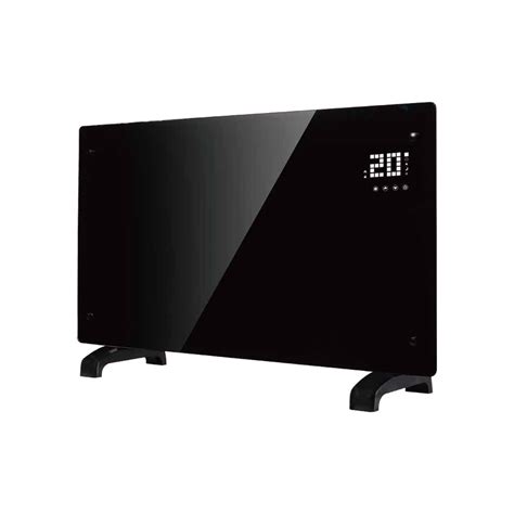 Timer Wall Mounted Glass Panel Aluminum 2000W Electric Convector Heater - Convector Heater and ...