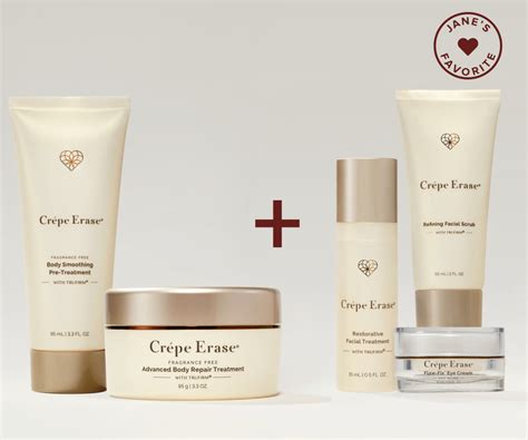 Crepe Erase Advanced 5 Piece Body + Face System | Fragrance free products, Nourishing skin ...