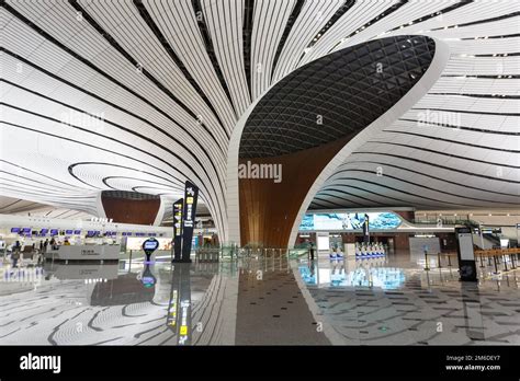 Beijing Daxing New International Airport Terminal in China Stock Photo - Alamy