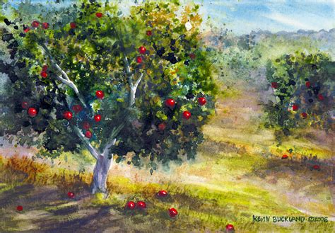 Apple Orchard Painting at PaintingValley.com | Explore collection of ...