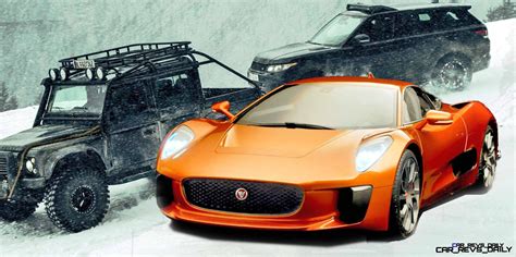 007 SPECTRE Bond Cars - Jaguar CX-75, Defender and RRS in Mouthwatering ...