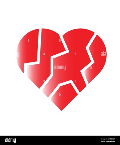 broken heart symbol Stock Vector Image & Art - Alamy