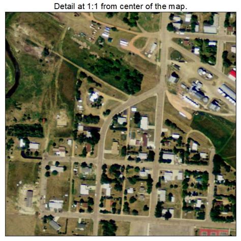 Aerial Photography Map of Halliday, ND North Dakota