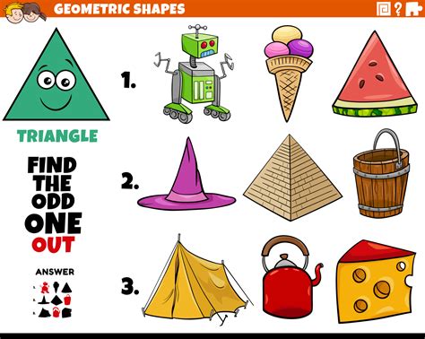 Buy Shapes Clip Art Real Life Triangle Shapes Clipart Online In India ...