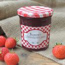 personalised gingham jam jar labels by able labels | notonthehighstreet.com