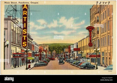 Main Street, Pendleton, Oregon (73707 Stock Photo - Alamy