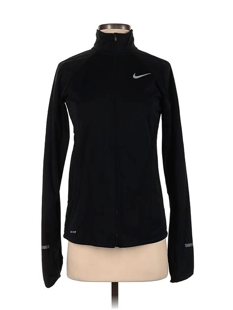 Nike 100% Polyester Solid Black Track Jacket Size S - 64% off | thredUP