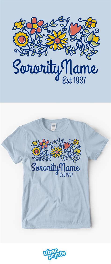 Floral sorority t-shirt design. Sorority Names, Sorority Shirts ...